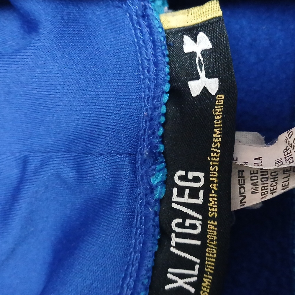 Men's Blue/Teal Under Armour "STORM" Hoodie Size XL - Picture 8 of 9